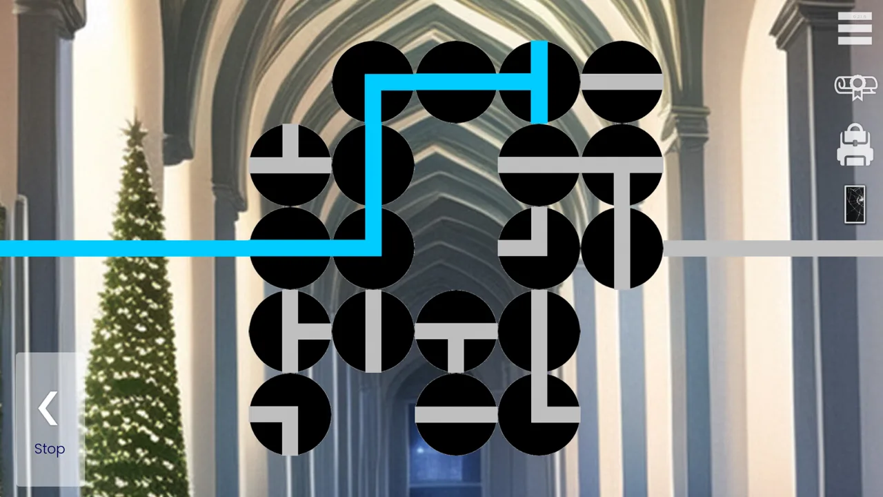 Agent17 cathedral line-connection puzzle