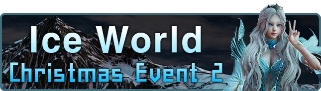 Ice World Christmas event banner