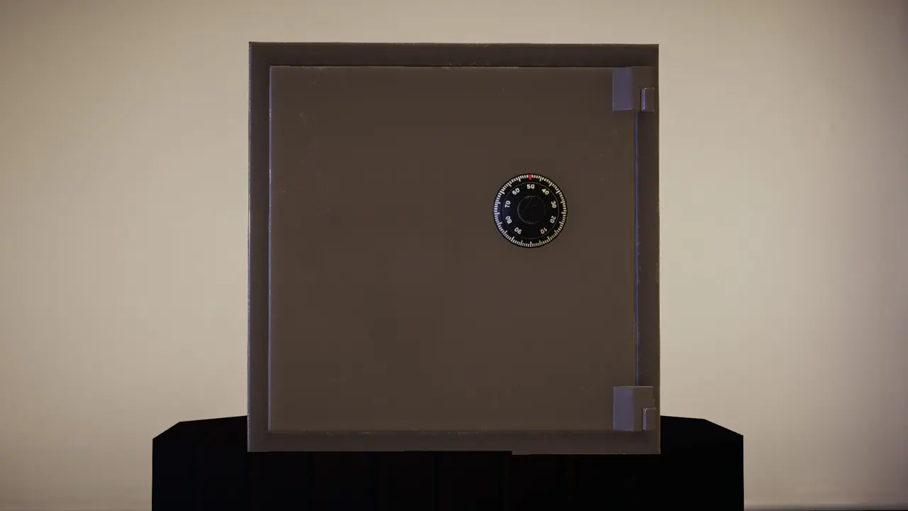 Combination safe in the Agent17 headmaster office route