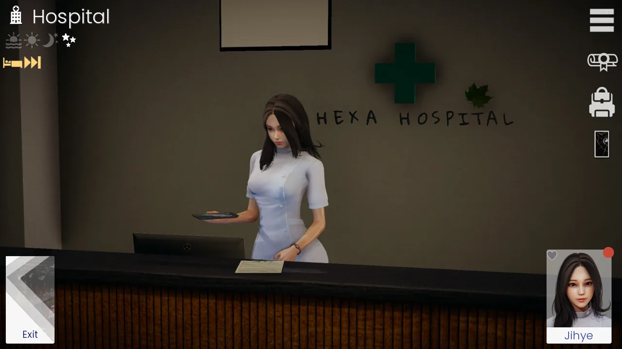 Agent17 hospital reception screen