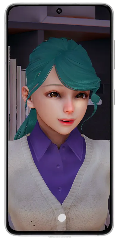 Luna shown on the Agent17 phone screen